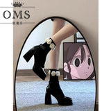 College Style High-End Comfort Mary Treasure Shoes 2025 Spring Net Red Explosion Increased Thin And Single Shoes Women HZ0115