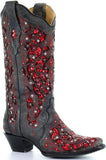 Autumn And Winter New Ladies Retro Boots Color Hot Diamond Hollow Head Coarse And Jacket Boots HZ0115