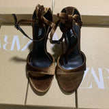 ZA New Niche 2025 Spring New Leather Round Head Retro Sexy Buckle With Cat And Dew Fine Heel Sandals HZ0115