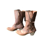 2025 Autumn And Winter New Large-Size Short-Size Martin Boots Flat-Bottomed Side Zipper Solid Women's Shoes HZ0115