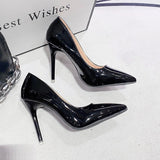 2025 Summer New Head-To-Head Shallow Heel Wearing High-End Temperament Single Shoes HZ0115