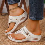 Large-Size Women's Shoes Casual Women's Slippers 2025 New Flat Bottoms Toe Slope And Comfortable Solid Sandals Women HZ0115