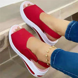 2025 New Fish Mouth Flat Beach Low-Top Women's Sandals Black Shallow Single Shoes HZ0115