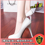 Spring And Autumn 12 Cm High Heel Waterproof Shoes Children's Patent Leather Women's Shoes 2025 New Spring And Autumn Single Shoes Women's Shoes HZ0115