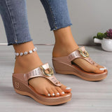 Women's Shoes 2025 Summer New Beach Clip Slope And Cool Slippers Women's Women's Sandals HZ0115