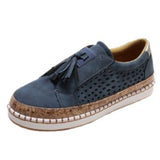 2025 Ms. Casual Flat-Soled Single-Shoe Large-Size Round Head Pedaled Shoes Tuxedry Single Shoes HZ0115