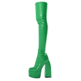 Sexy Boots 2025 Autumn And Winter New Sexy Over Knee Leg Boots High Water Platform High Knee Boots HZ0115