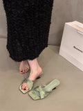 New Chinese Slope And Cool Slippers Women 2025 Summer New Fairy Style Design Sense Hedley Slippers HZ0115