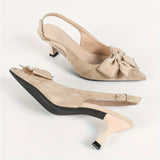 Sweet Bow Fine Heel Single Shoes Women's Summer 2025 New Women's Shoes Mesh Yarn Tips High Heel Sandals HZ0115