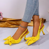 2025 Summer New Fine Heel Head Behind The Air Heel Shoes Direct Women's Shoes HZ0115