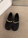 French Flat Bottom Gentle Evening Shoes Women's Shoes Spring And Autumn 2025 New Spring Small Fragrant Style Mary Jane Single Shoes HZ0115