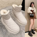 Recreational Atmosphere With Thick Bottom Snow Boots Women 2025 Autumn And Winter New Soft Bottom Fashion Short Boots HZ0115