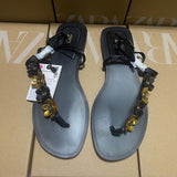 ZA2025 New Beautiful Jacket Sandals Women's Shoes Net Red The Same Grape Metal Buckle Silver Pin Roman Shoes HZ0115