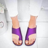 Large-Size Lady Wearing Leather Tods And Covers Cool Slippers Women's Large Size Women's Shoes 40-43 HZ0115