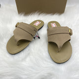 ZA Home 2025 New Word-Word Sandals Women's New Large-Size Loose Cake Soles Casual Toe Shoes HZ0115