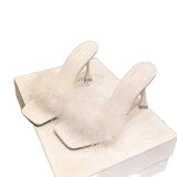 2025 High Heel Slippers Women's New High Heel Fine Heel Summer Fashion Hair Sandals Women HZ0115