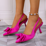 2025 Summer New Fine Heel Head Behind The Air Heel Shoes Direct Women's Shoes HZ0115