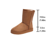 Snow Boots Women 2025 New Winter Women's Shoes Plus Thick Warm Cotton Shoes Women Autumn And Winter Cotton Boots HZ0115