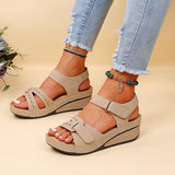 2025 Summer New Retro Women's Sandals Car Line Hole Shoes Large-Size Round Head And Comfortable Sandals Women HZ0115