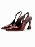 Fine Heel High-Heeled Women 2025 Korean Version Of The Pointed Niche Temperament Single Shoes Wearing Dating Fashion Shoes Women HZ0115