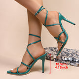 2025 Winter New Dew High Heel Strap Sexy Sandals Direct Women's Shoes HZ0115