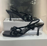 High-Heeled Women 2025 Summer New French Temperament Fine Heel Fairy Square Head Fashion Fine Heel Sandals HZ0115