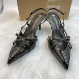 ZAJ2025 Spring New Cross-Scutter Buckle High Heel Sandals Fine Heel Stumbling Belt Daily Wear Women HZ0115