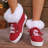 Winter Short-Haired Long Hairy Leather Snow Boots Women's Wind Plus Thick Boots HZ0115