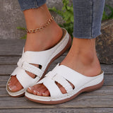 2025 New Summer Women's Thick-Bottomed Slippers Large-Size Fish Mouth With Thick-Sed Slippers Women's Shoes HZ0115