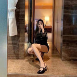 Small Design Feel Sandals Women's Summer Net Red New Pointed Single Shoes Fine Heel Sexy High Heels Fashion Hitchhiking HZ0115