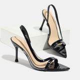 European Station 2025 New High-Heeled Sandals Dew With Buckle Thin HZ0115