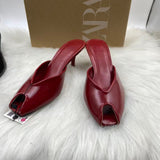 ZA Home 2025 New Women's Shoes Fish Mouth Sandals Set Coarse Heel Toe Sandals Shoes Fashion HZ0115