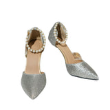 Spring 2025 New Pointed Sexy Fine Heel High Heels Korean Version Of Pearl Buckle Banquet Fashion Single Shoes HZ0115