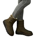 New Warm Large Size Lady Snow Boots Women Magic Stick Waterproof High-Top Shoes Couple HZ0115