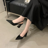 European-Style High-End Fashion Heightening Leg Long Single Shoes New Daily Temperament Elegant And Short Back-To-Air Bag Head Sandals HZ0115