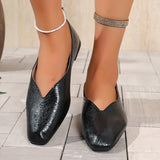 Shallow Mouth Mary Jane Single Shoes Women's Spring Version Of The French Style Late Commuting A Foot Pedal Small Leather Shoes HZ0115