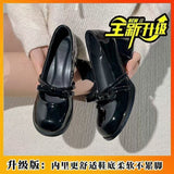 Black Single Shoes Women Sweet And Cool 2025 Gentle Shoes New Pure High Heel Bow Mary Precious Shoes HZ0115
