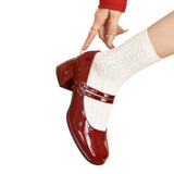 French High-Heeled Mary Treasure Shoes 2025 Spring And Summer New Retro Thick Heel JK Single Shoes Fairy Fashion High Heels HZ0115