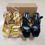 ZA2025 New Niche Leather Cat With Exposed Toe Sandals Women French Retro Simple Thin Tie Shoes HZ0115