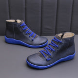 2025 Autumn And Winter Large-Size Flat Bottom Warm Lady Short Boots New Flat Bottom Women Boots HZ0115