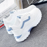 White Candy Old Dad Shoes Sweet 2025 Autumn New Leisure Thick-Soled Fashion Ladies Sneakers HZ0115