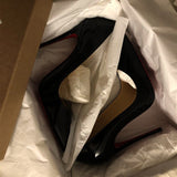 Red-Soled High-Heeled Shoes Black High-Grade Nude New Autumn Temperament Niche Design Patent Leather Single Shoes Fine High Heels Women HZ0115