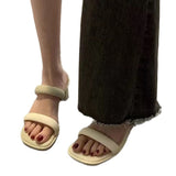 Coarse And Word With Small Cool Slippers Wearing Women 2025 Summer New French Fashion Temperament High-Heezy Slippers HZ0115