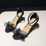 Bag Head Half Drag Woman With Rough Heel Square Head Metal Buckle Slippers 2025 Summer New Korean Version Of Semi-Storage Sandals Women's Tide HZ0115