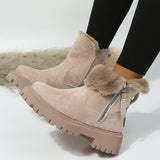 Large-Size Snow Boots Women's 2025 Winter New Velvet Women's Shoes To Keep Warm Boots HZ0115