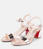 Simple And Soft Leather 2025 Summer New Thick And Round Toe Solid Color Elegant Buckle Sandals Woman HZ0115