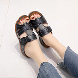 Large-Size Women's Slippers In The Summer Of 2025 New Slope And Flat Bottom With The Toe 35 -44 Yards Women's Slippers HZ0115