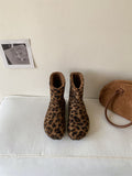 8566 ~ Increase In Height ~ French Boken Wool Boots Women's Boots New Cotton Boots In Autumn And Winter 2025 HZ0115