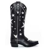 Autumn And Winter New Embroidery Boots Tips High Barrel Knight Boots And Roman Boots HZ0115