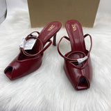 Za Home 2025 Summer New Fish Mouth Sandals With Coarse Heel Toe Sandals Shoes HZ0115